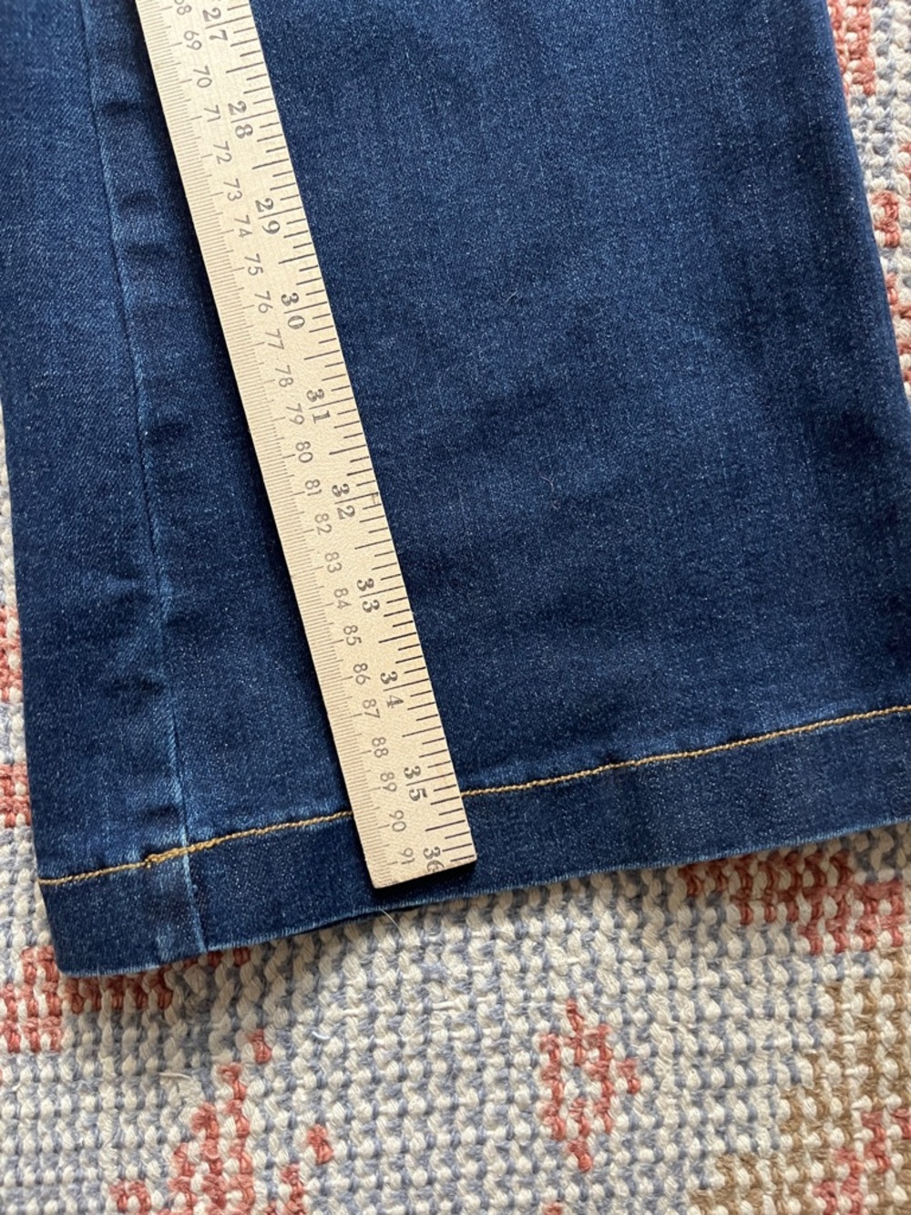 Spanx Clean Indigo Bootcut Trouser Size Large Tall - Picture 5 of 8